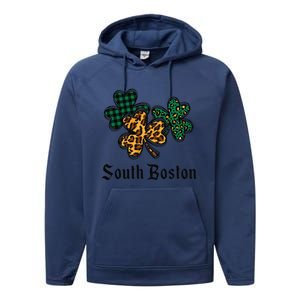 South Boston Irish Ireland Women's Cute Southie St Paddy's Performance Fleece Hoodie