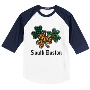 South Boston Irish Ireland Women's Cute Southie St Paddy's Baseball Sleeve Shirt