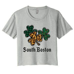 South Boston Irish Ireland Women's Cute Southie St Paddy's Women's Crop Top Tee