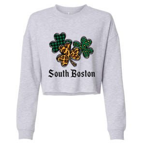 South Boston Irish Ireland Women's Cute Southie St Paddy's Cropped Pullover Crew