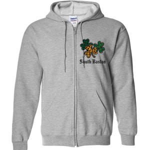 South Boston Irish Ireland Women's Cute Southie St Paddy's Full Zip Hoodie