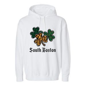 South Boston Irish Ireland Women's Cute Southie St Paddy's Garment-Dyed Fleece Hoodie