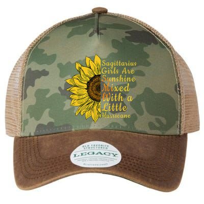 Sagittarius Birthday In November Sunflower Funny Legacy Tie Dye Trucker Hat