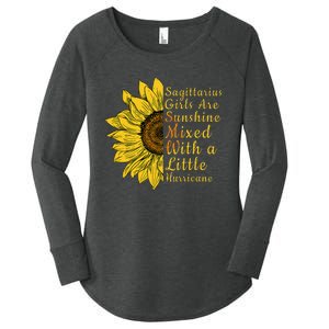 Sagittarius Birthday In November Sunflower Funny Women's Perfect Tri Tunic Long Sleeve Shirt