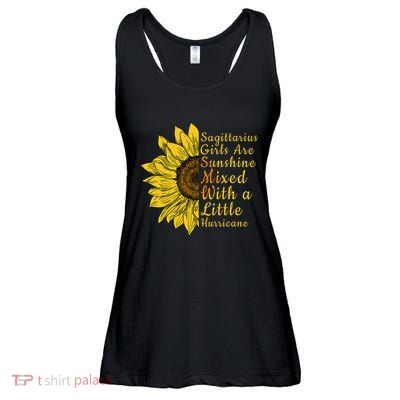 Sagittarius Birthday In November Sunflower Funny Ladies Essential Flowy Tank