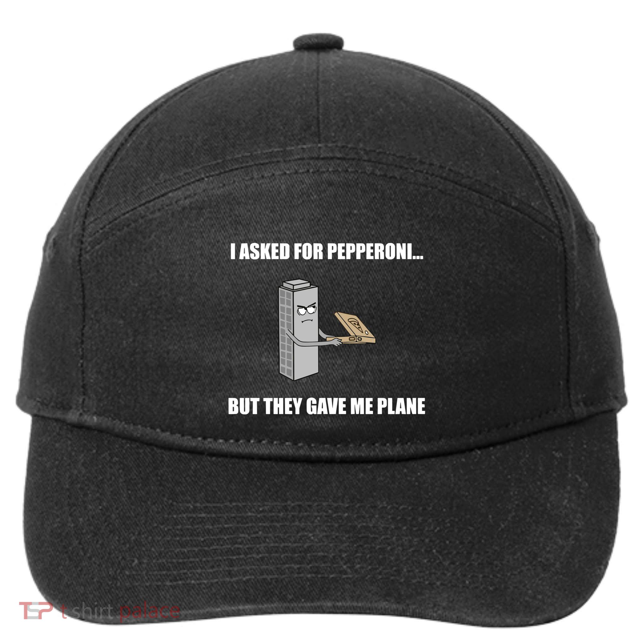 Summerhays Bros I Asked For Pepperoni But They Gave Me Plane 7-Panel Snapback Hat