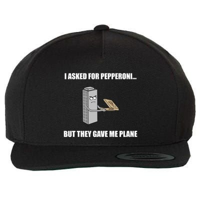 Summerhays Bros I Asked For Pepperoni But They Gave Me Plane Wool Snapback Cap