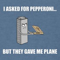 Summerhays Bros I Asked For Pepperoni But They Gave Me Plane Garment-Dyed Sweatshirt