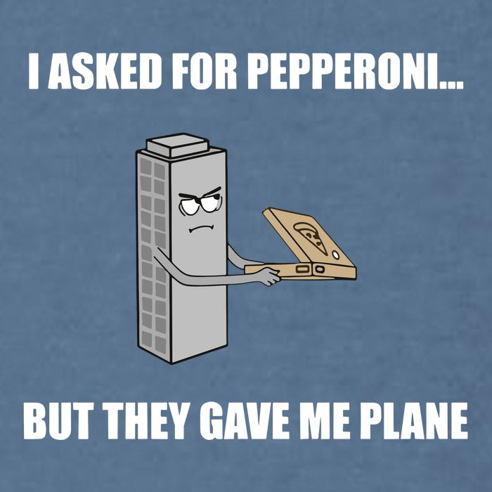 Summerhays Bros I Asked For Pepperoni But They Gave Me Plane Garment-Dyed Sweatshirt