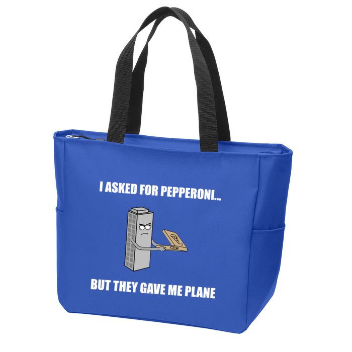 Summerhays Bros I Asked For Pepperoni But They Gave Me Plane Zip Tote Bag