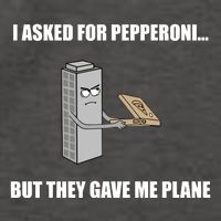 Summerhays Bros I Asked For Pepperoni But They Gave Me Plane Vector Backpack