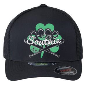 Southie Boston Irish Saint Patrick's Day Distressed Flexfit Unipanel Trucker Cap