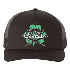 Southie Boston Irish Saint Patrick's Day Distressed Yupoong Adult 5-Panel Trucker Hat