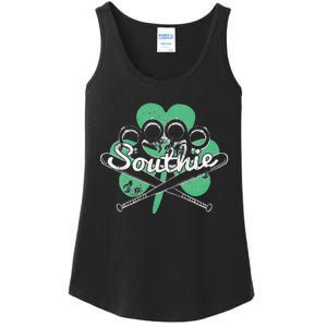 Southie Boston Irish Saint Patrick's Day Distressed Ladies Essential Tank