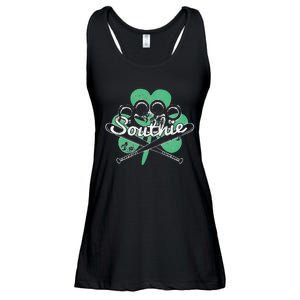 Southie Boston Irish Saint Patrick's Day Distressed Ladies Essential Flowy Tank