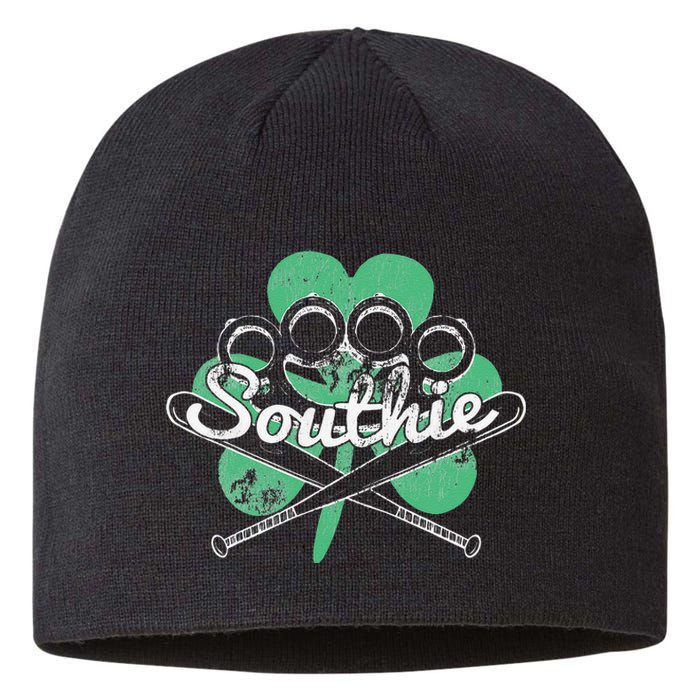 Southie Boston Irish Saint Patrick's Day Distressed Sustainable Beanie