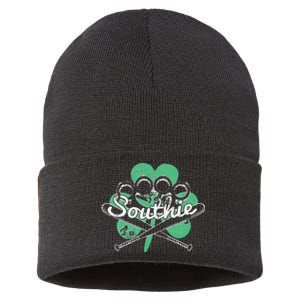 Southie Boston Irish Saint Patrick's Day Distressed Sustainable Knit Beanie