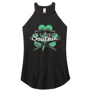 Southie Boston Irish Saint Patrick's Day Distressed Women's Perfect Tri Rocker Tank