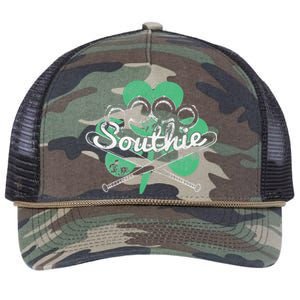 Southie Boston Irish Saint Patrick's Day Distressed Retro Rope Trucker Hat Cap