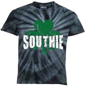 Southie Boston Irish Saint Patrick's Day Funny Kids Tie-Dye T-Shirt