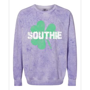 Southie Boston Irish Saint Patrick's Day Colorblast Crewneck Sweatshirt