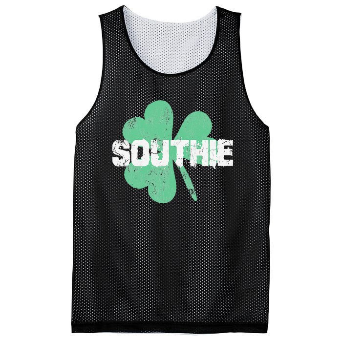 Southie Boston Irish Saint Patrick's Day Mesh Reversible Basketball Jersey Tank