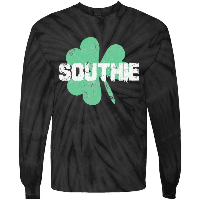 Southie Boston Irish Saint Patrick's Day Tie-Dye Long Sleeve Shirt