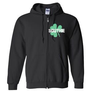 Southie Boston Irish Saint Patrick's Day Full Zip Hoodie