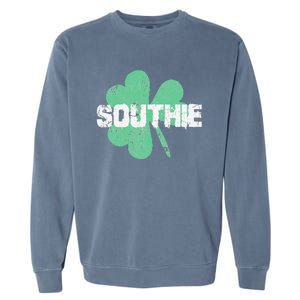 Southie Boston Irish Saint Patrick's Day Garment-Dyed Sweatshirt