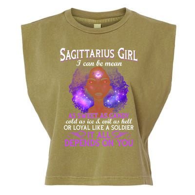 Sagittarius Born In November 22 December 21 Gift Garment-Dyed Women's Muscle Tee