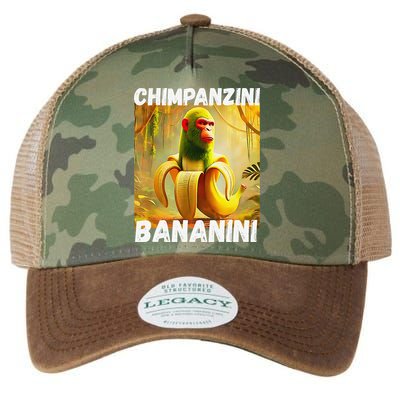 Shimpanzini Bananini Italian Brainrot Chimpanzee And Banana Legacy Tie Dye Trucker Hat