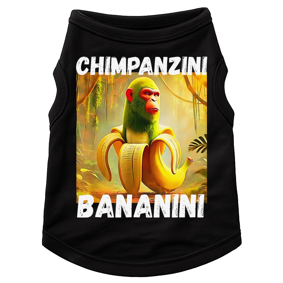 Shimpanzini Bananini Italian Brainrot Chimpanzee And Banana Doggie Tank