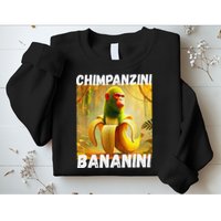 Shimpanzini Bananini Italian Brainrot Chimpanzee And Banana Sweatshirt