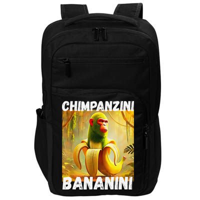 Shimpanzini Bananini Italian Brainrot Chimpanzee And Banana Impact Tech Backpack