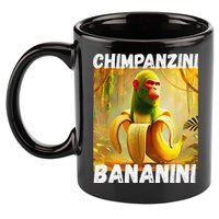 Shimpanzini Bananini Italian Brainrot Chimpanzee And Banana 11oz C Handle Ceramic Mug