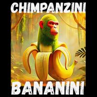 Shimpanzini Bananini Italian Brainrot Chimpanzee And Banana 16 in Basic Backpack