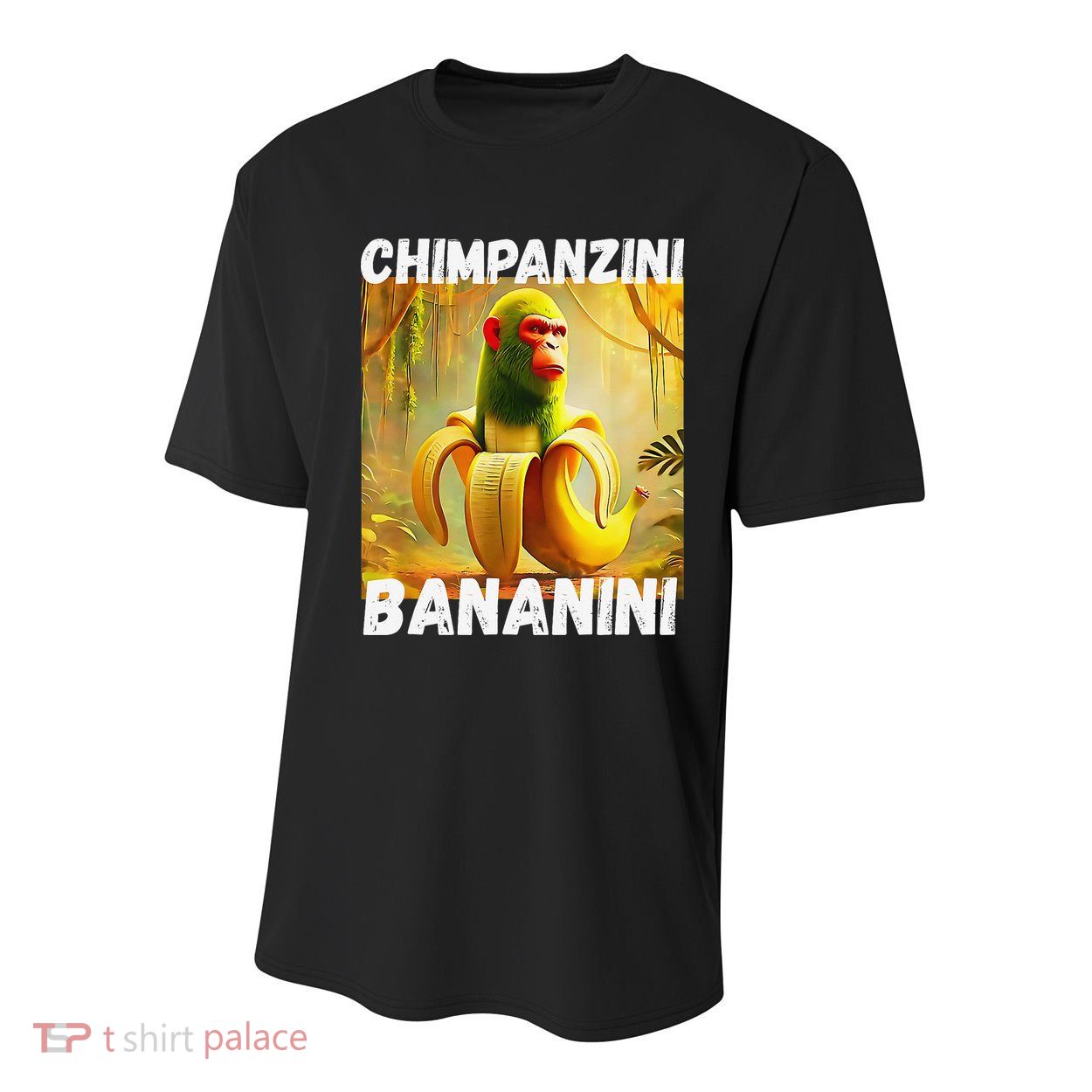 Shimpanzini Bananini Italian Brainrot Chimpanzee And Banana Youth Performance Sprint T-Shirt