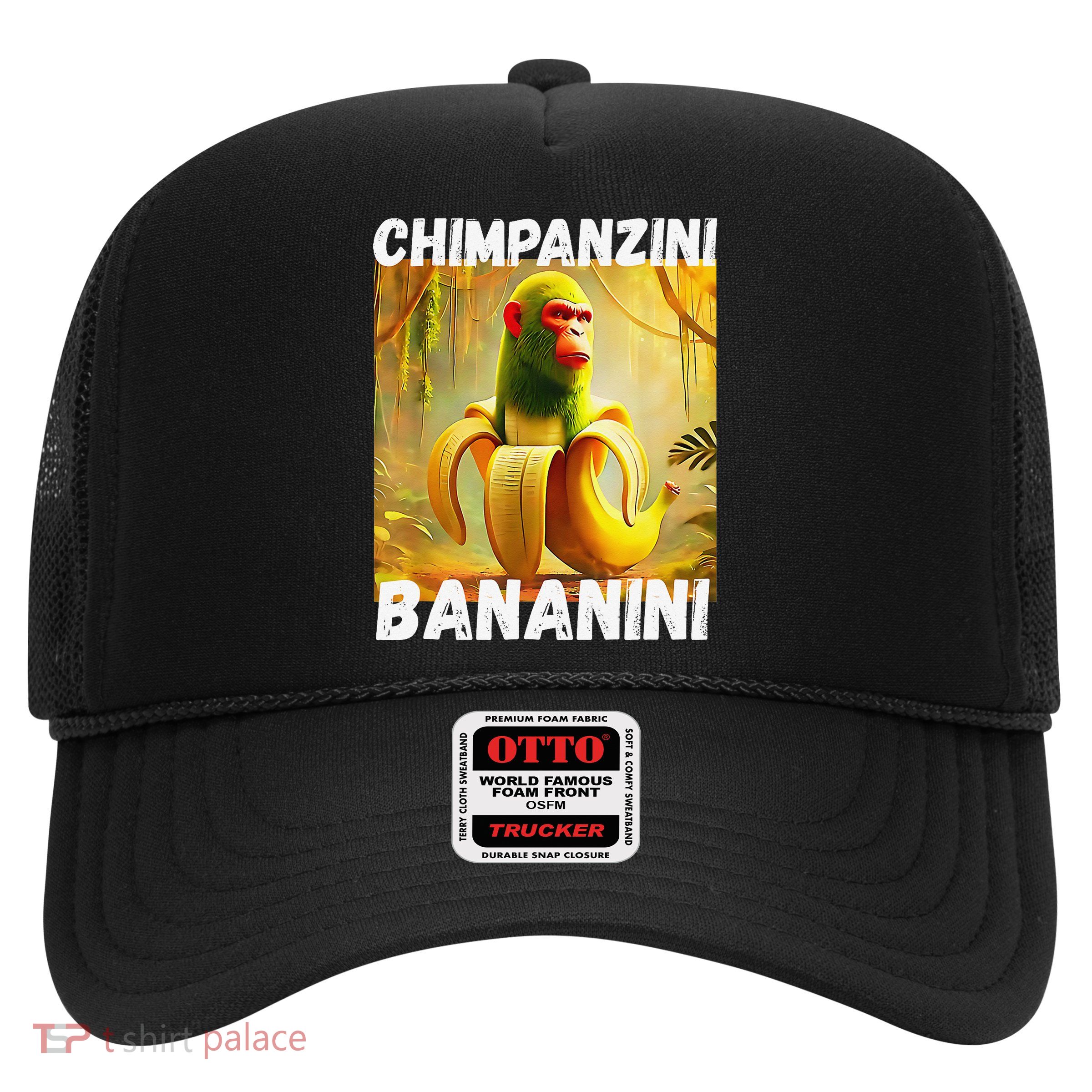 Shimpanzini Bananini Italian Brainrot Chimpanzee And Banana Trucker Hat