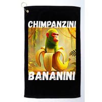 Shimpanzini Bananini Italian Brainrot Chimpanzee And Banana Golf Towel