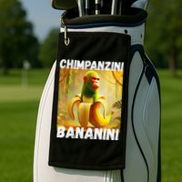 Shimpanzini Bananini Italian Brainrot Chimpanzee And Banana Golf Towel