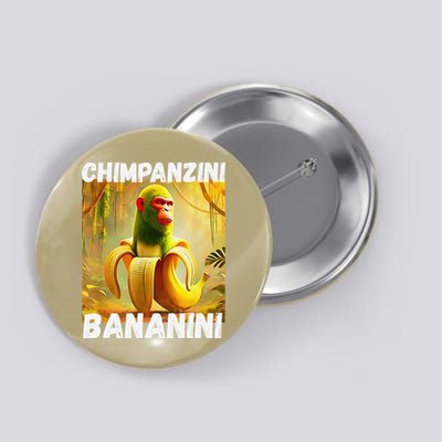 Shimpanzini Bananini Italian Brainrot Chimpanzee And Banana Button