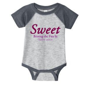 Sweet Brining In The Fun Since 2001 Infant Baby Jersey Bodysuit