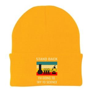 Stand back I'm going to try science funny scientist chemist Knit Cap Winter Beanie