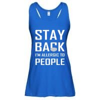 Stay Back Im Allergic To People Gift Ladies Essential Flowy Tank