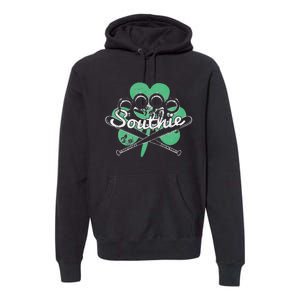 Southie Boston Irish Saint Patrick's Day Distressed Premium Hoodie