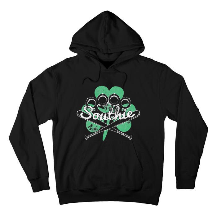 Southie Boston Irish Saint Patrick's Day Distressed Tall Hoodie