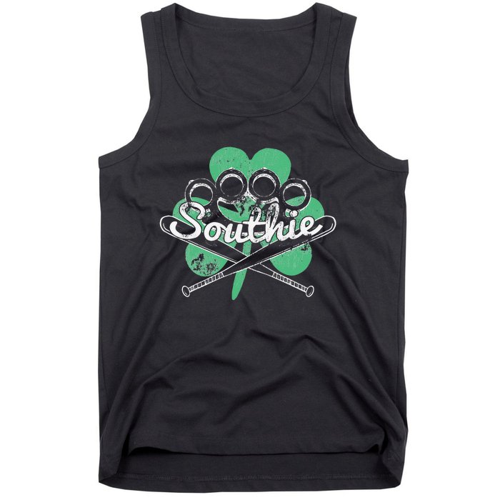 Southie Boston Irish Saint Patrick's Day Distressed Tank Top