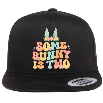 Some Bunny Is Two Birthday Party Flatbill Hat