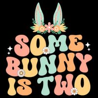 Some Bunny Is Two Birthday Party Zip Tote Bag