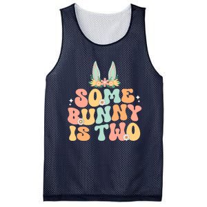 Some Bunny Is Two Birthday Party Mesh Reversible Basketball Jersey Tank